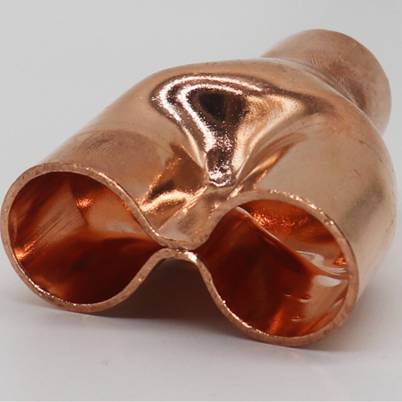 Tee Y Type Copper Fitting Welding Joint Split Union Intersection 6.35mm~54mm gallery