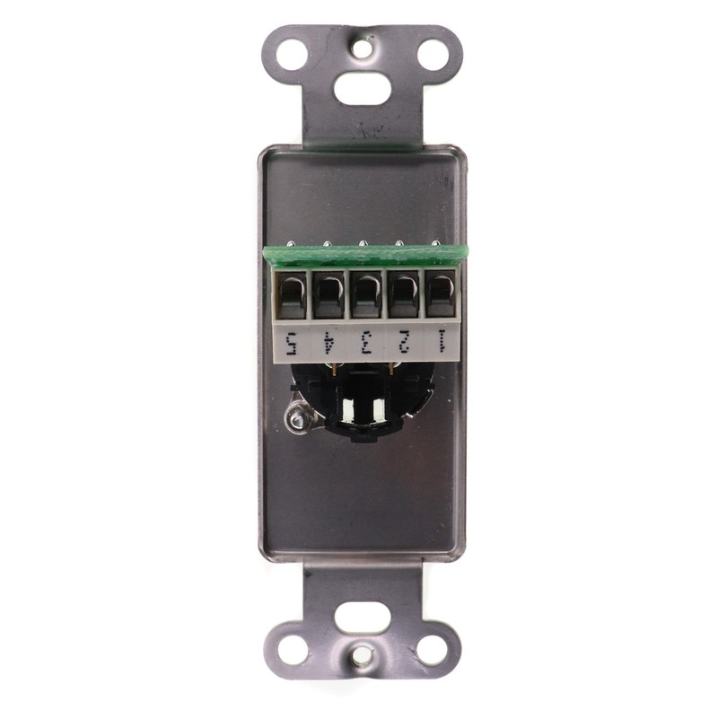 PATHWAY 5108 3-PIN XLR FEMALE INSERT FACEPLATE, XLRF, C/W TERMINALS, STAINLESS gallery