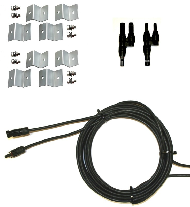 WindyNation 200W Monocrystalline Solar Panel Kits MPPT 40A Charge Controller gallery