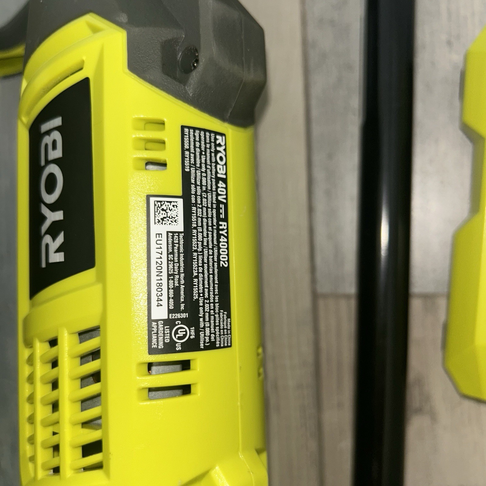 Ryobi RY40002 Expand-It 40 Volt Lithium-Ion Cordless Weed Trimmer Tool Only gallery