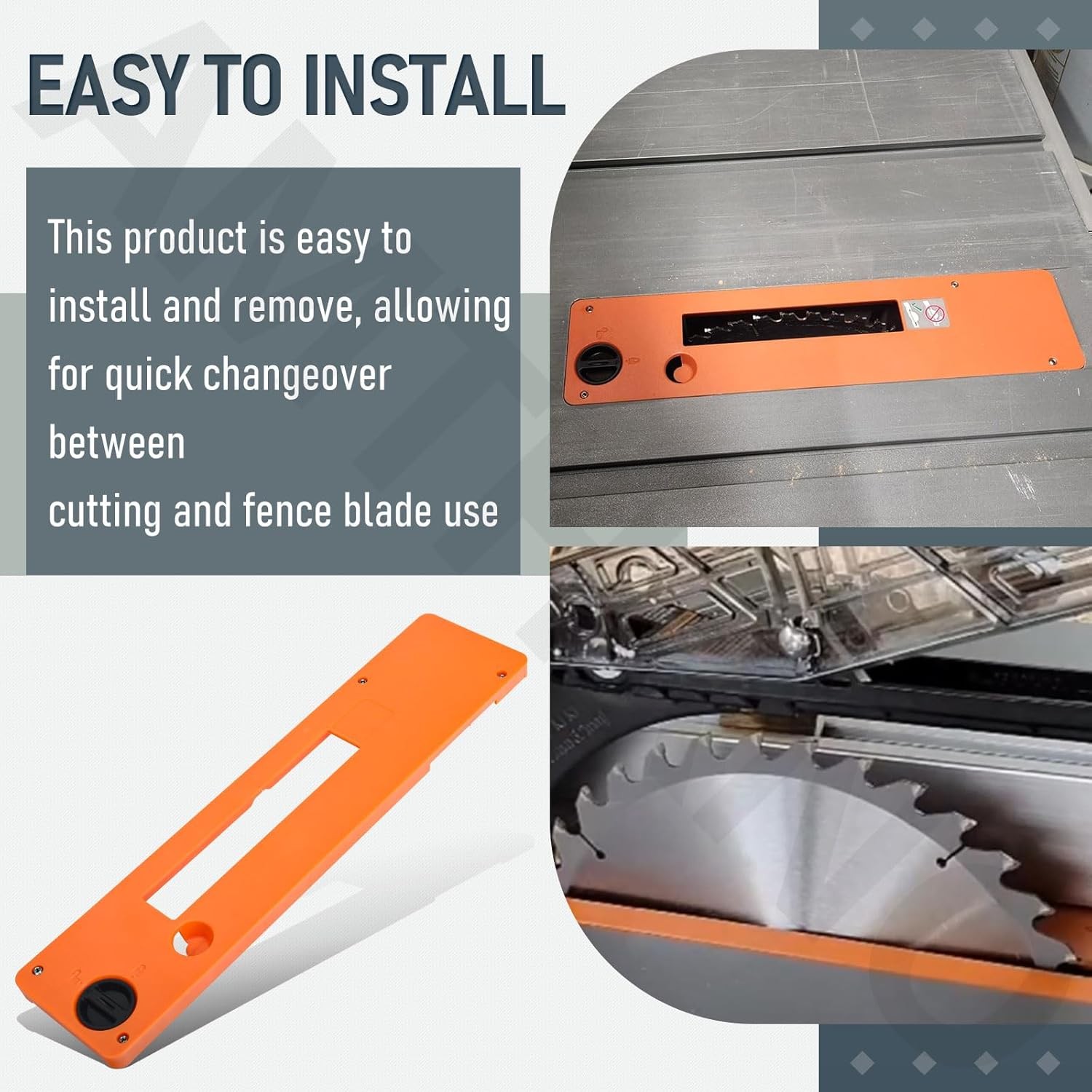 FOR RIDGID DADO THROAT PLATE FOR R4514, R4514T, R4518, R4518T TABLE SAW W gallery