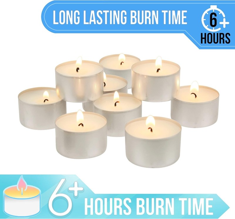 Tranquility White Tea Light Candles 300 Pack gallery