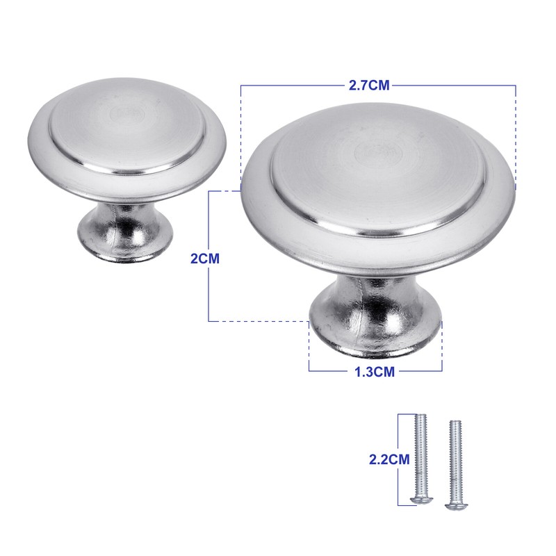 40PCS Brushed Nickel Cabinet Knobs Drawer Pulls Stainless Steel Kitchen Hardware gallery