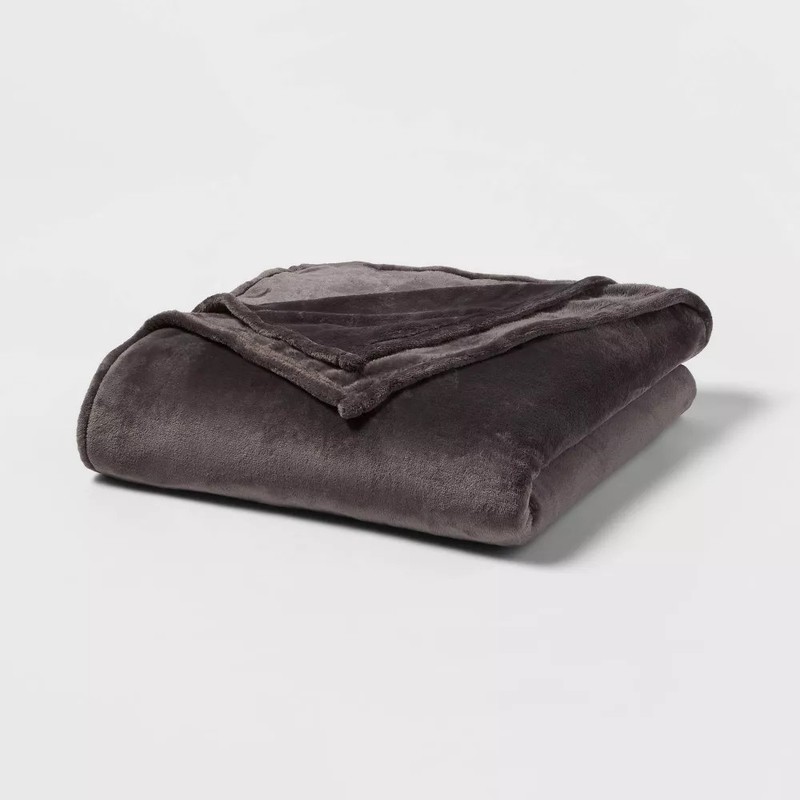 Threshold Microplush Throw Blanket Oversized 92x90 Midweight Post-Consumer gallery