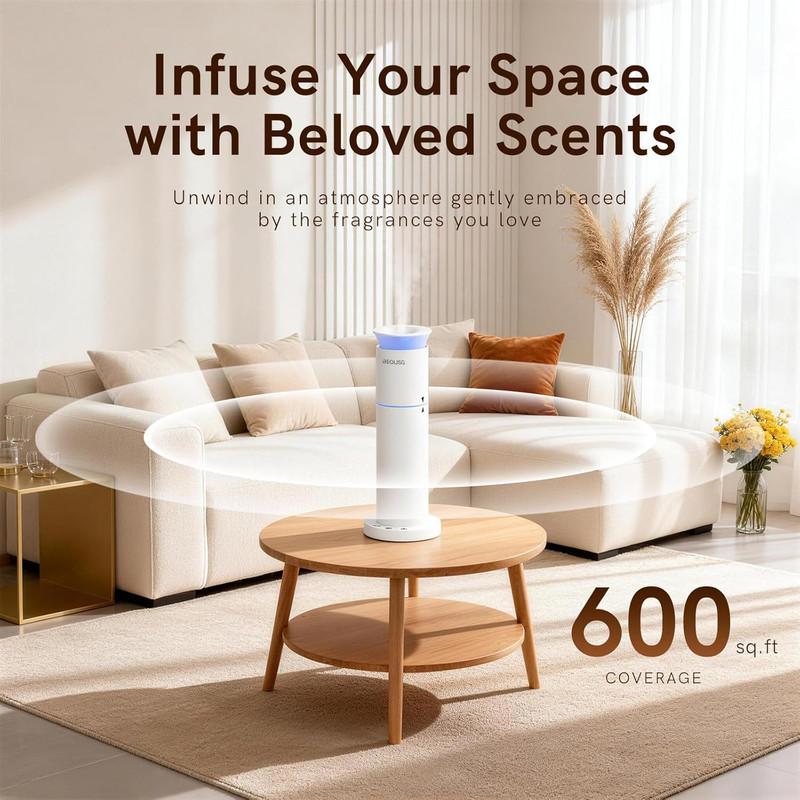 Waterless Essential Oil Diffuser for Home,Scent Diffusers with 3 Timer Settings, gallery