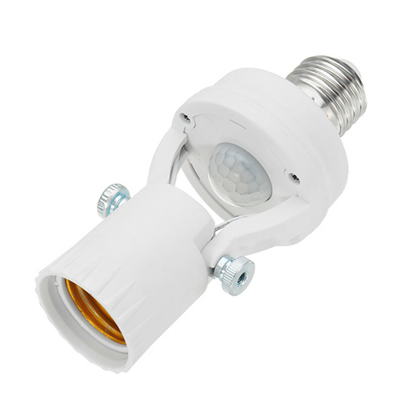 PIR Motion Sensor Light Socket - 180 Degree Rotatable E26/27 Smart Screw Bulb gallery