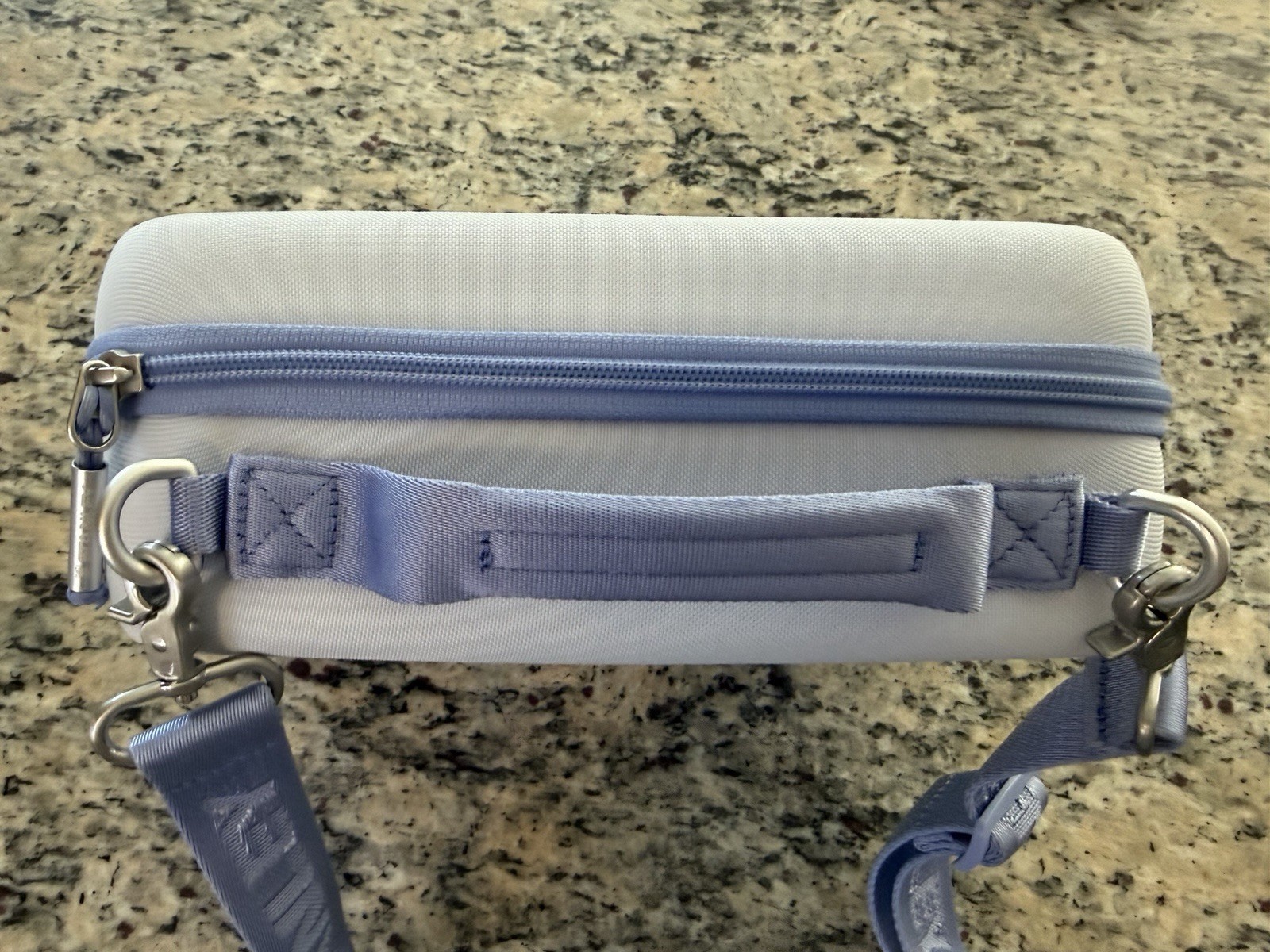 Stanley Travel Case Hard Shell Carry Bag w/ Strap White Blue Crossbody Organizer gallery