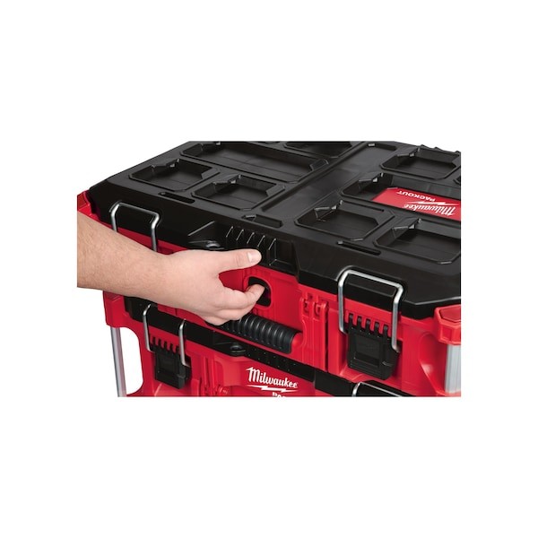 Milwaukee Tool 48-22-8424 Packout Tool Box, Black/Red, 22 In W X 16-1/4 In D X gallery