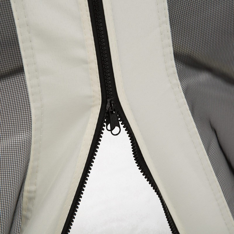 13x13ft Gazebo Sidewall Replacement Netting, Universal Size, Zippered with Rings gallery