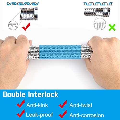 7-Spray Handheld Shower Head with Hose, High Pressure 5" Shower 2.5 GPM Chrome gallery