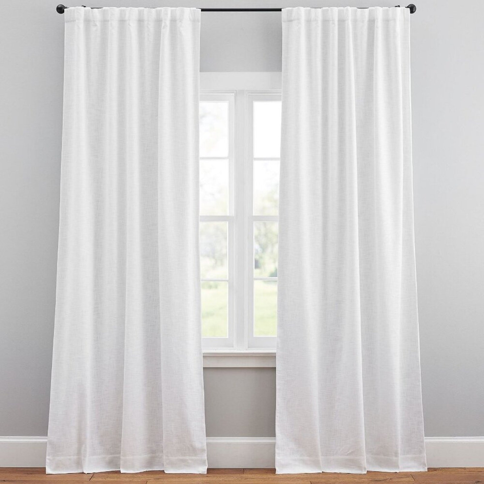 Pottery Barn Seaton Textured Cotton Blackout Curtain 3 in 1 Pole Top 100" x 108" gallery