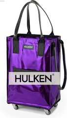 HULKEN (Small, Ultraviolet) Reusable Grocery Bag On Wheels, Carries Up to 66 lb