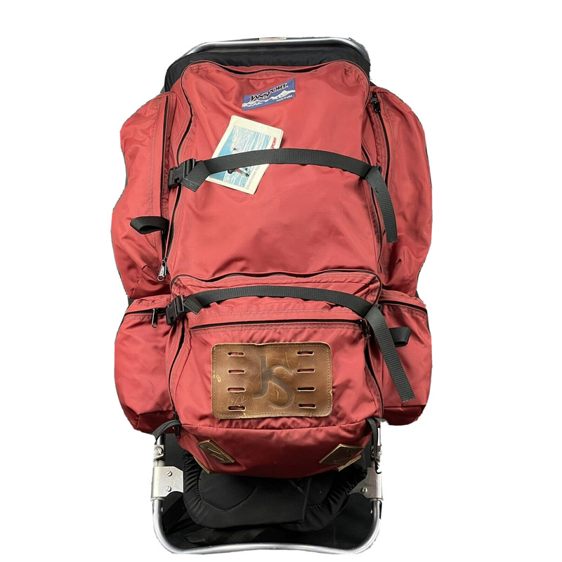 Vintage Jasport External Frame red hiking camping backpack