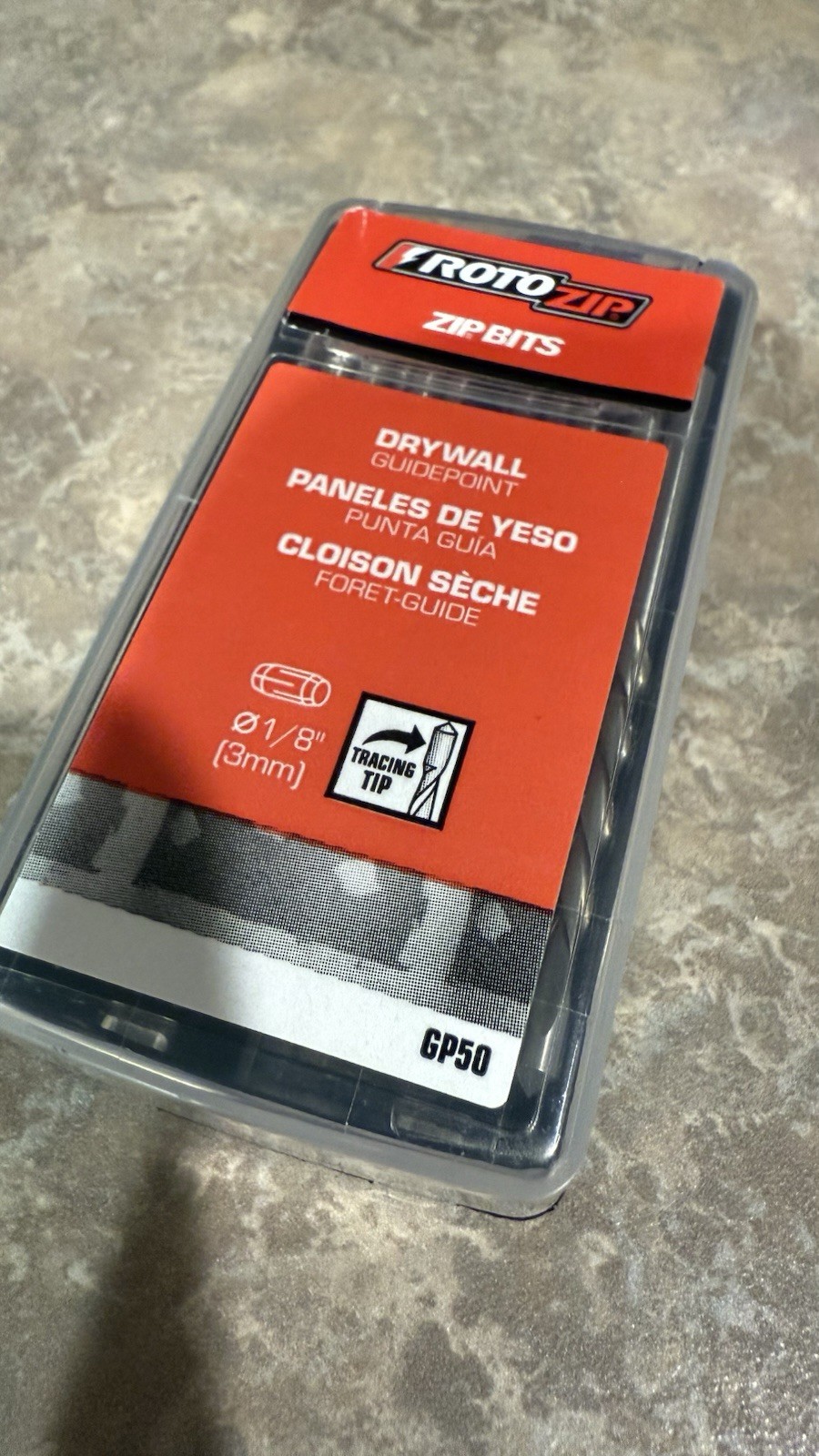 ROTOZIP GP50 1/8” Drywall Guidepoint Bits 50 PACK Control Cutting Of Drywall gallery