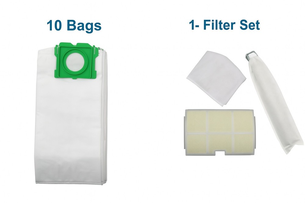 Replacement Maintenance Kit Fits Sebo, Windsor Service Box 10 Bags + Filters