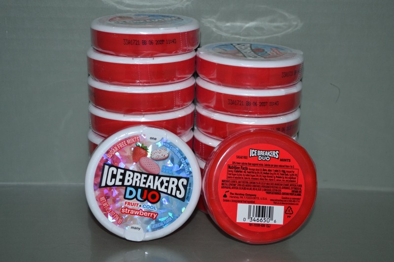 (15) ICE BREAKERS Duo Fruit + Cool Strawberry, 1.3 oz Each, BB Date 06/2027 gallery