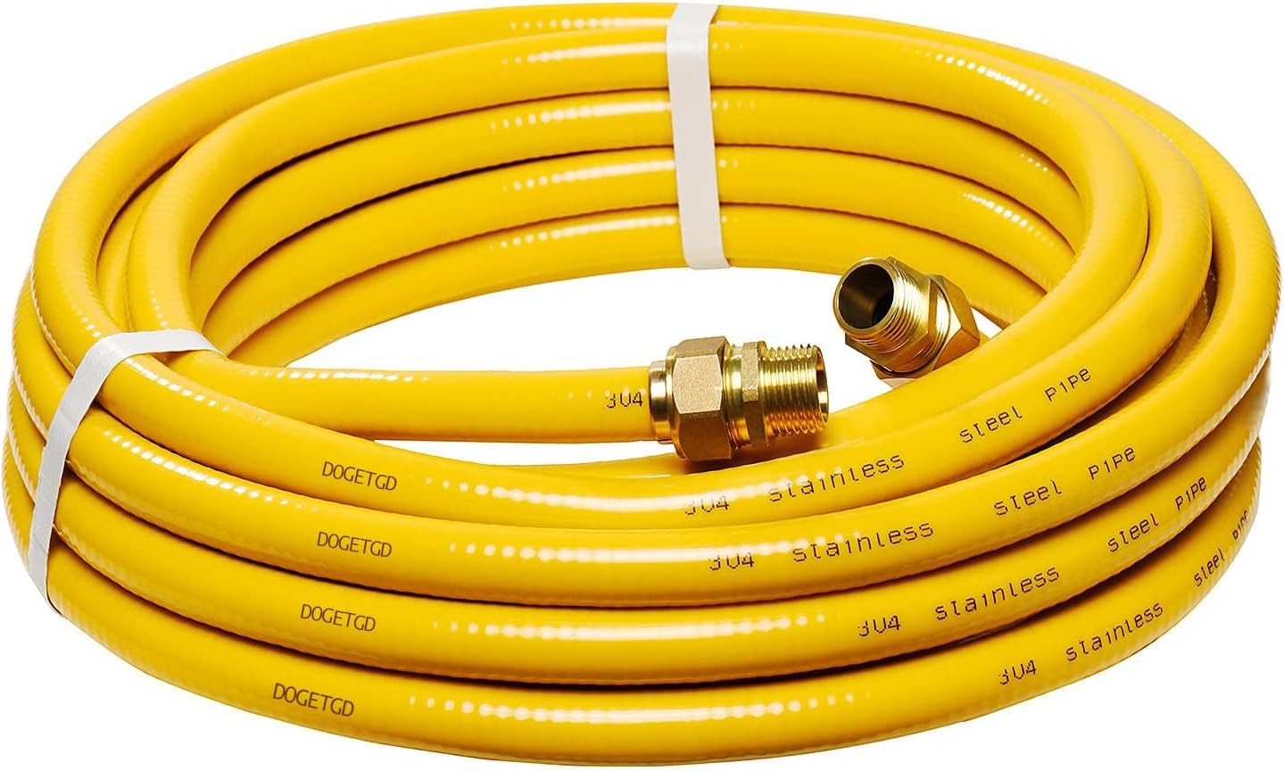 CSST 1/2" Gas Line 37ft Corrugated Stainless Steel Tubing Flexible Gas Line 1/2 gallery