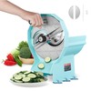 VEVOR Manual Vegetable Fruit Slicer 0-0.5in Thickness Adjustable Dual Feed Ports gallery