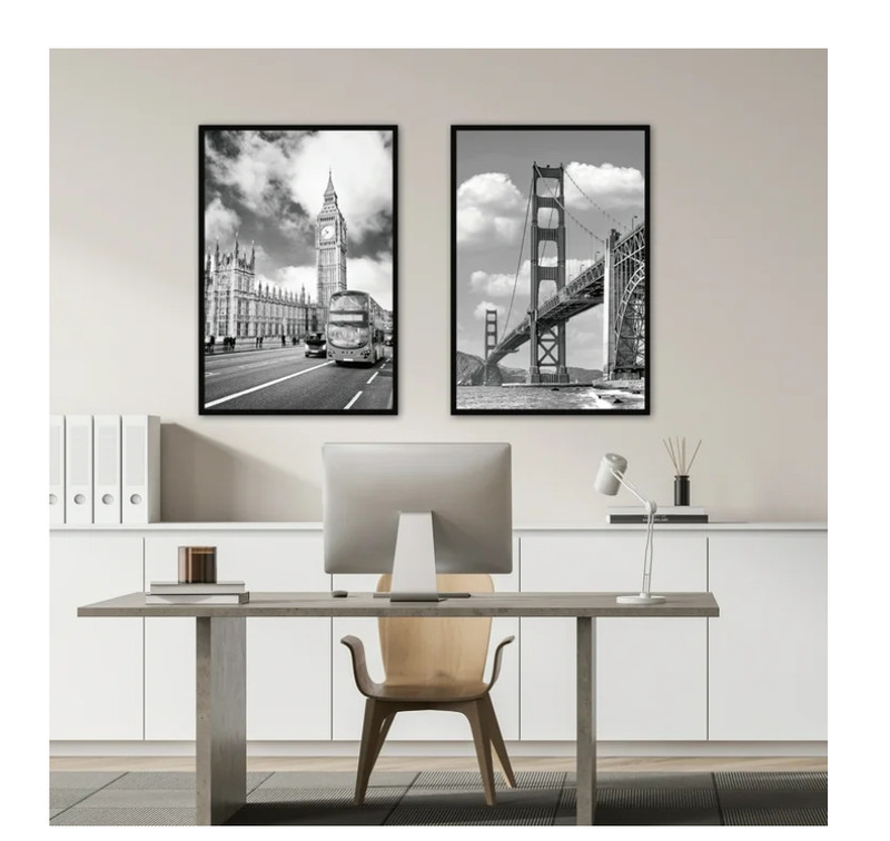 Mainstays 24x36 Basic Black Poster Frame Free & Fast Shipping Black poster frame gallery