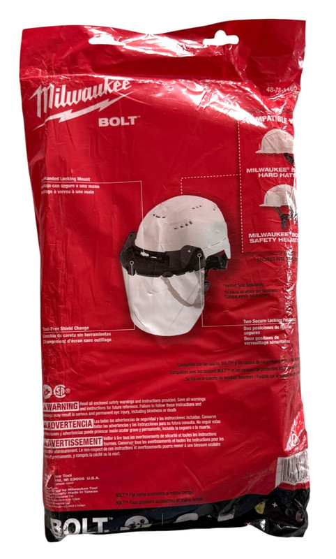 Milwaukee Bolt Task Full Face Shield - Clear Uncoated Lens (48-73-1460) gallery