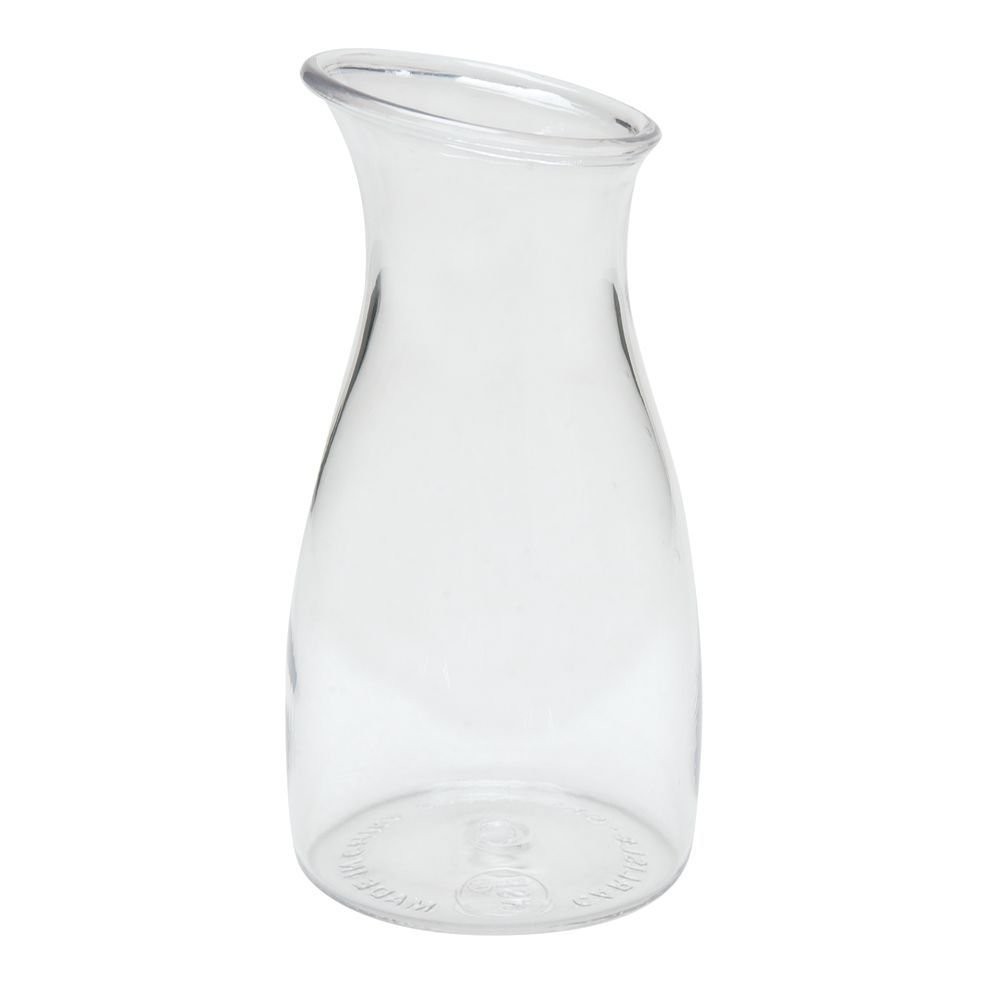 Carlisle 1/4 Liter Clear Plastic Cascata Carafe - 2 3/4 Dia x 5 5/8 H gallery