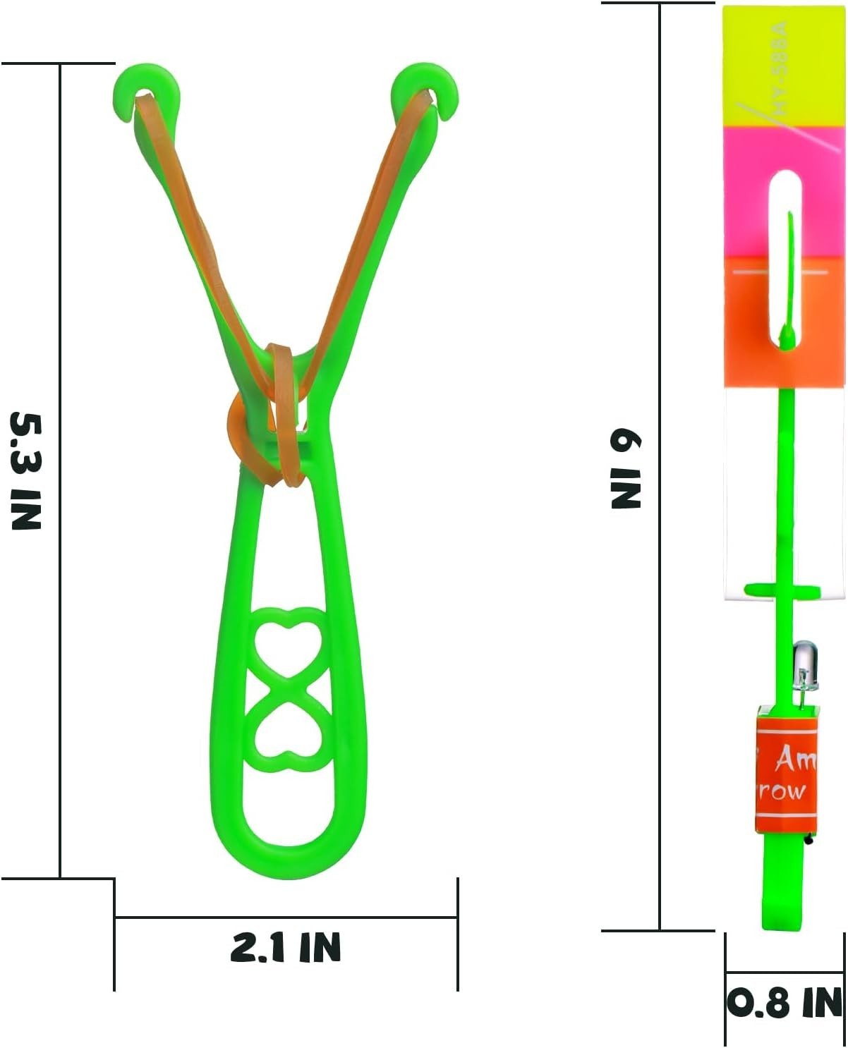 Rocket Slingshot Flying Toys with LED Lights - 24 Pcs Kids Outdoor Game with gallery