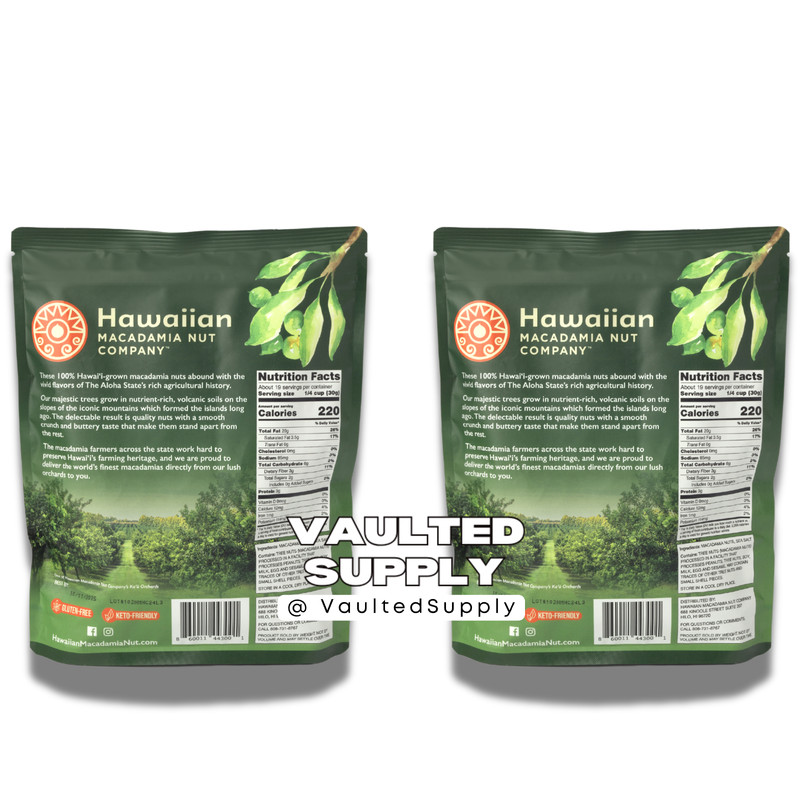 Hawaiian Whole Kernel Macadamia Nuts 20 oz Dry Roasted w/ Sea Salt Premium 03/27 gallery