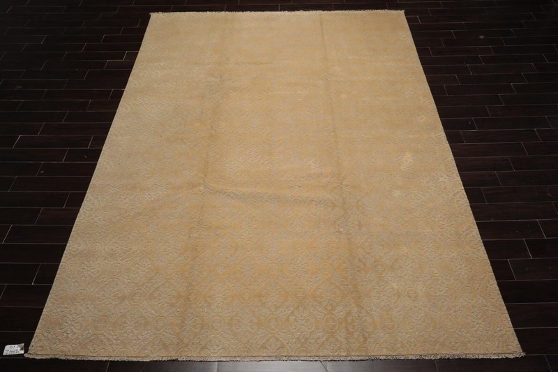 Mark Philips Hand Knotted Wool Loop & Cut High Low Pile Tibetan Area Rug 9'x12' gallery