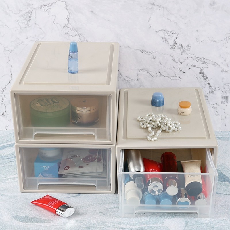 Cand 12 Quart Stackable Plastic Drawers, Plastic Compact Stacking Storage Unit gallery