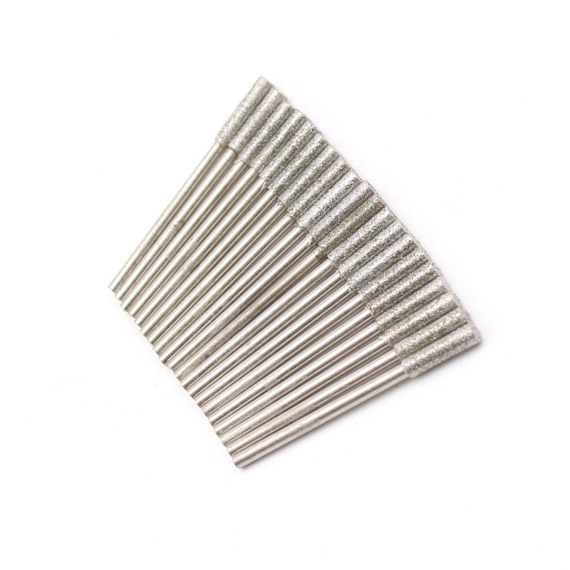 30Pcs 3mm 1/8" inch Diamond Drill Bits Carving Burr Ginding for Jewelry Making gallery