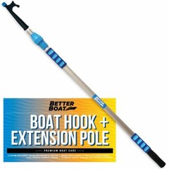 Boat Hook with Telescoping Pole and Standard Screw End 3/4″ Thread with Extens..