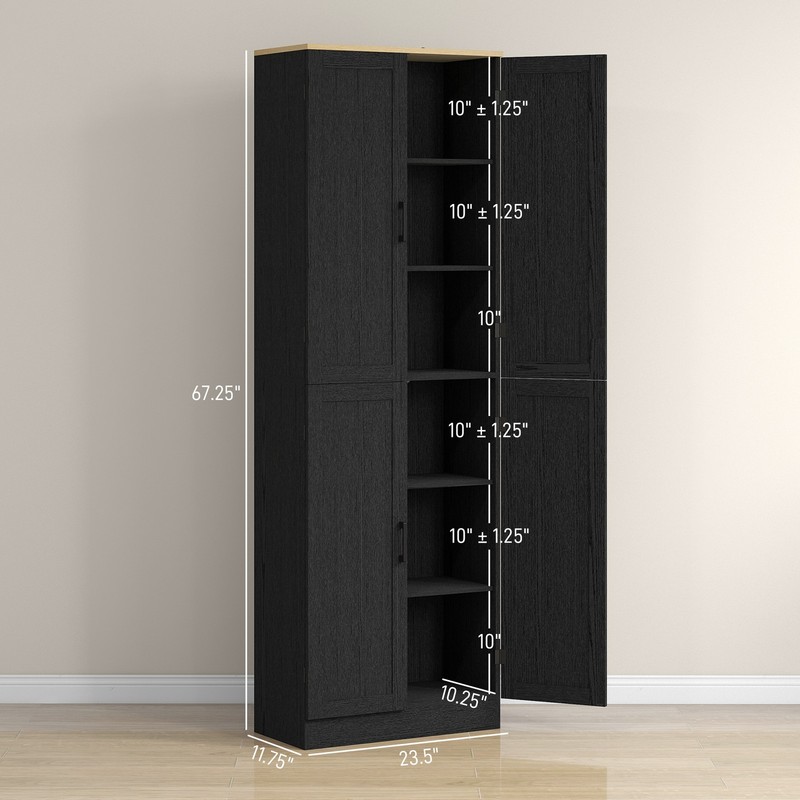 Kitchen Storage Cabinet Featuring A Recessed Door Panel gallery