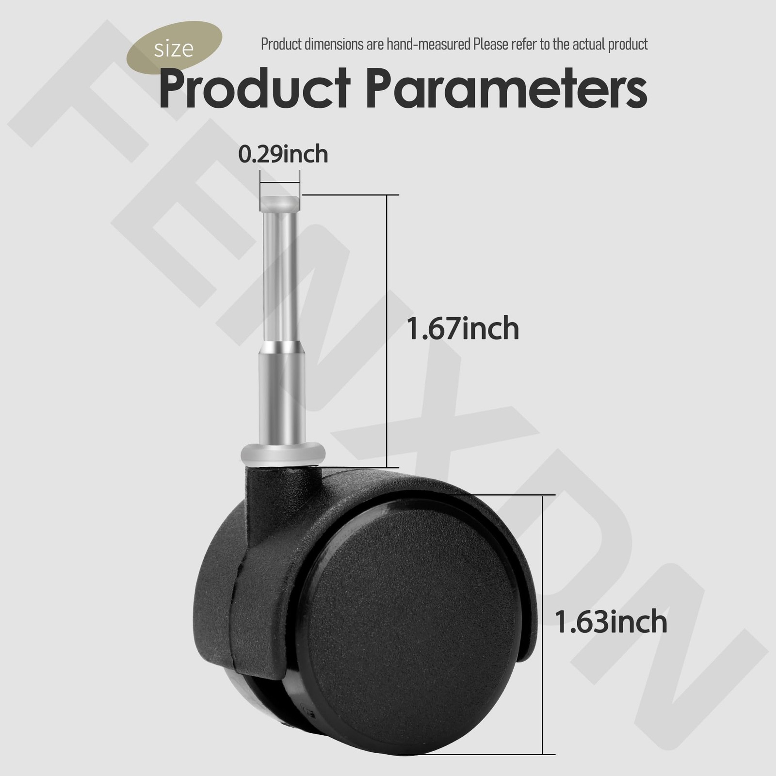 FENXDN 4 Pack 6774200 4201796 Caster Wheels for Shop Vac Vacuum Cleaner Black gallery