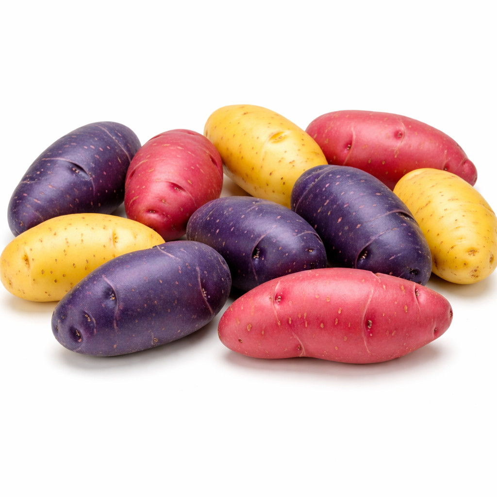 Fingerling Seed Potatoes Variety Pack | Red, Yellow & Purple (3 Pounds) gallery