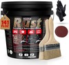 2 in 1 Rust Converter & Metal Primer, 141 Oz Black Rust Inhibitor Paint for Meta gallery