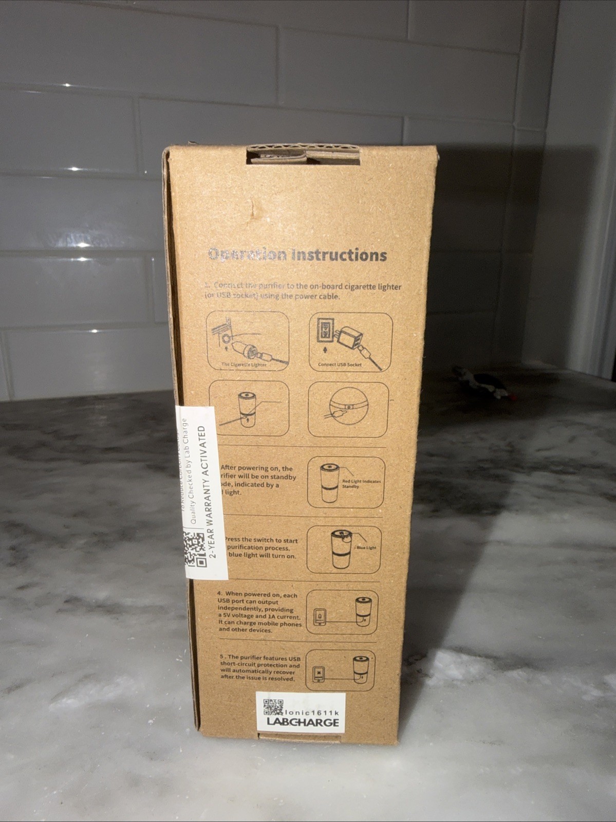 Lab Charge Air Purifier, Ionic1611k, Micro Input 5V 1000mA (1 Unit) gallery