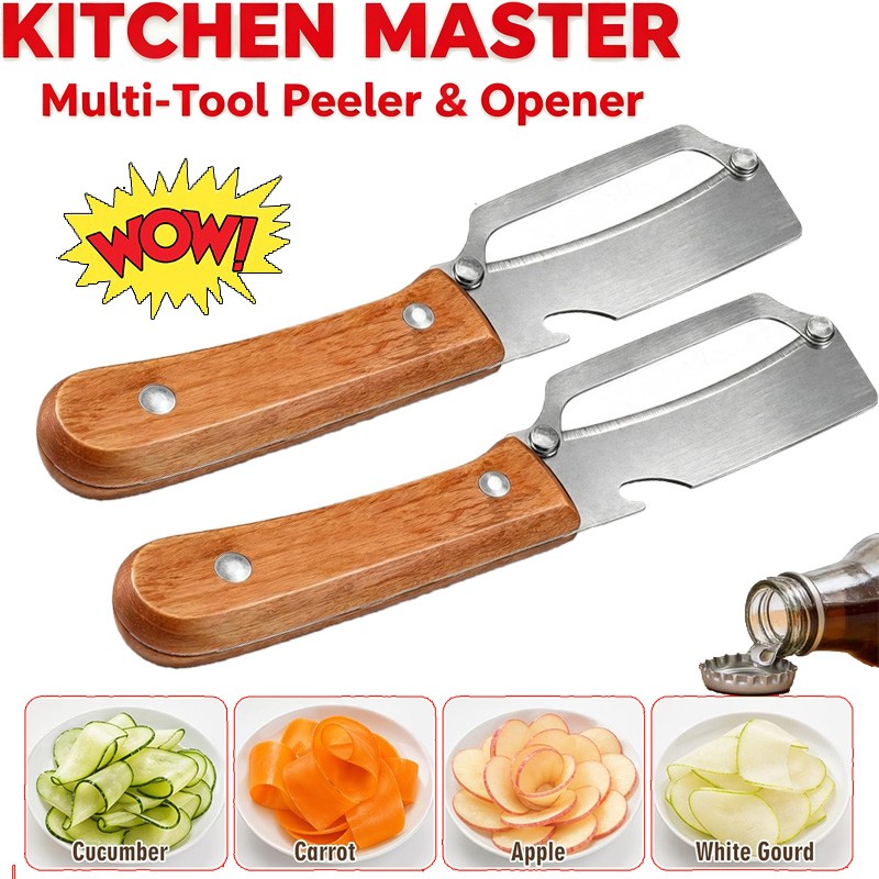 2PCS 2 in 1 Multi-Functional Vegetable Peeler for Kitchen Stainless Steel Peeler gallery