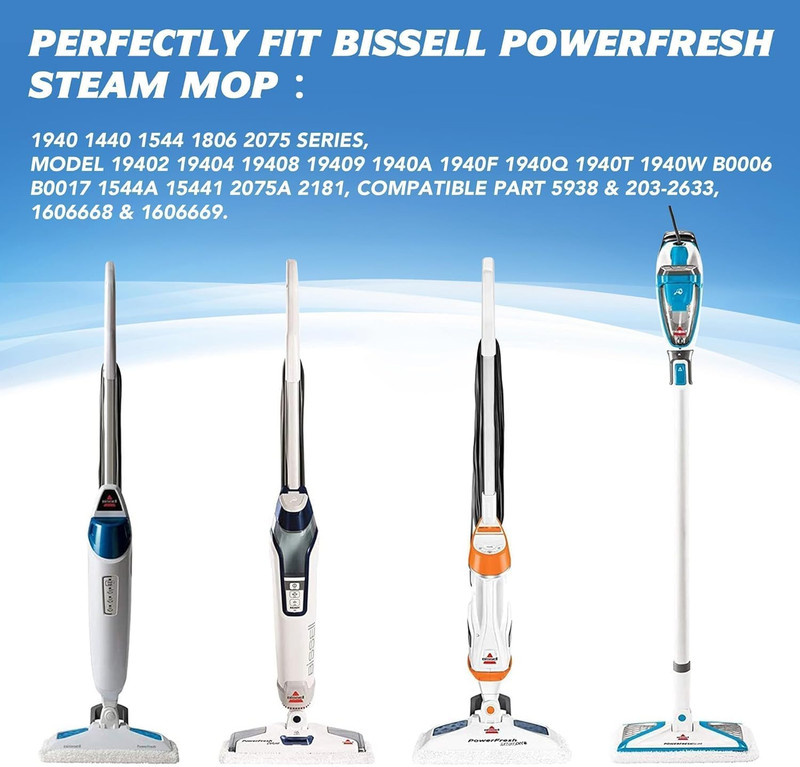 4 Pack Powerfresh Replacement Steam Mop Pads Compatible with Bissell Powerfresh gallery