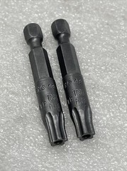 #40 Torx Tamper Insert Bits, 1/4” Hex Drive, USA, Apex 49-40IPRX, Lot Of (2)