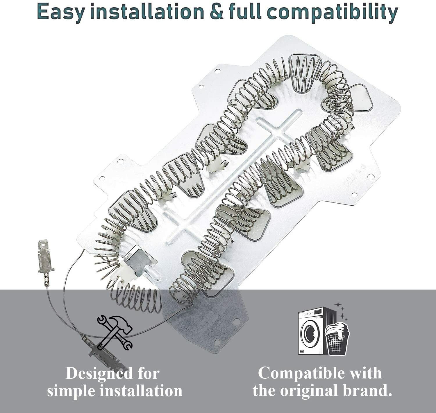 DC47-00019A Dryer Heater Heating Element for Samsung 35001247 Replaces gallery