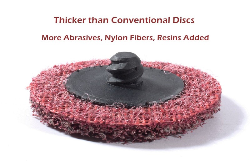 50x 2 inch Medium Surface Conditioning Discs Roll Lock Die Grinder Sanding Pads gallery