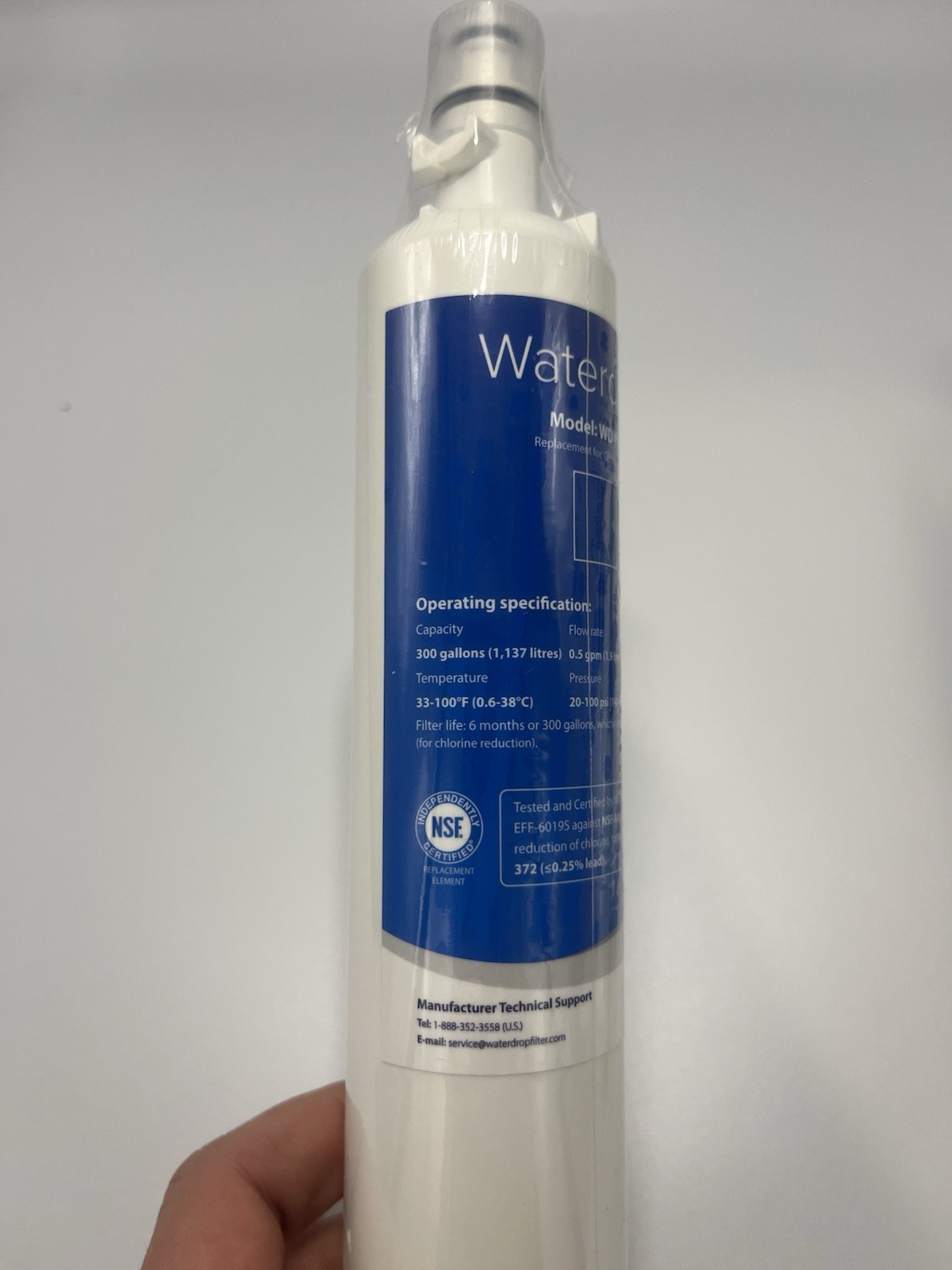 Waterdrop Refrigerator Water Filters WD-F19, Replacement For GE RPWF Lot Of 5 gallery