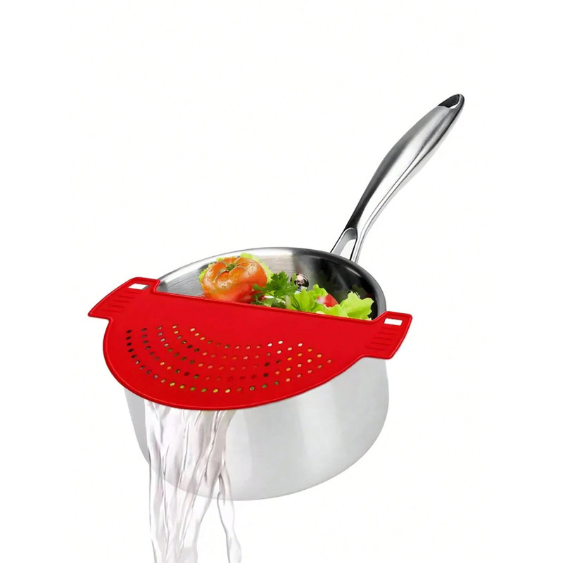 Adjustable Clip On Strainer All Pots and Pans For Meat Vegetables Food Strainer gallery