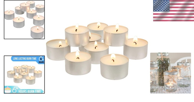 Tranquility White Tea Light Candles 300 Pack gallery