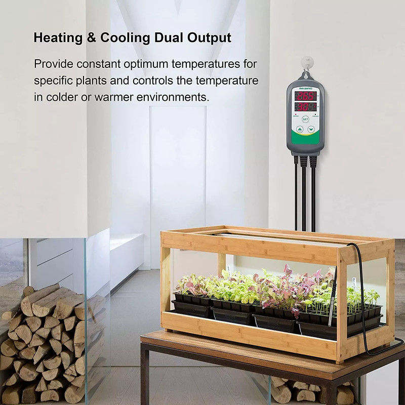 Inkbird Heating Cooling Temperature Controller Pre-wired Thermostat -58~248 °F gallery