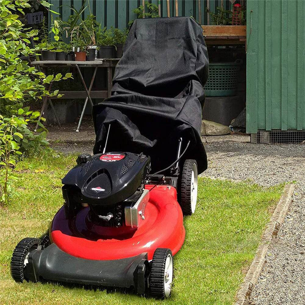 Waterproof Lawn Mower Cover Heavy Duty UV Protector for Push Mower Universal Fit gallery