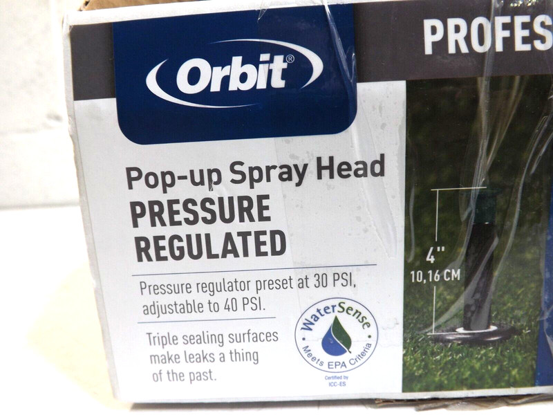 (24 Pack) Orbit Professional Series 4 inch Adjustable Pop-Up Spray Head 80361 gallery