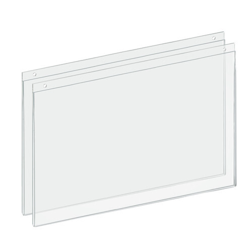 Azar Displays Acrylic Wall Hanging Frame 17" Wide x 11'' High, 2-Pack gallery