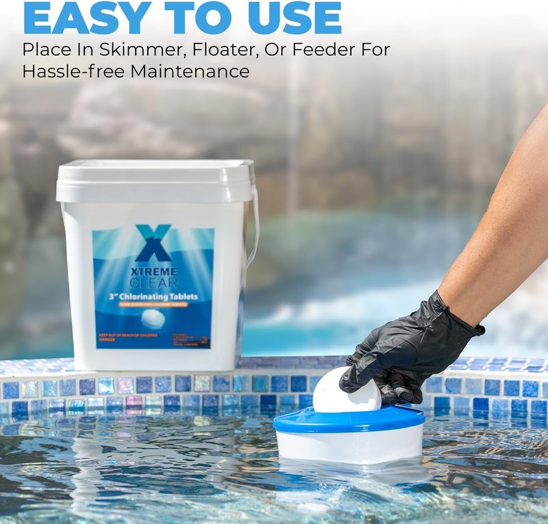 3" Stabilized Chlorine Tablets for Swimming Pool and Hot Tubs - 25 Pounds gallery