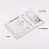 Transparency SEC Size Estimation Chart 8cm 0.2mm Diameter Area Line Width gallery